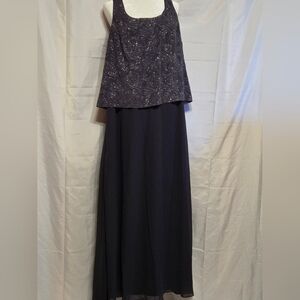 Alex Evenings Grey Formal Dress